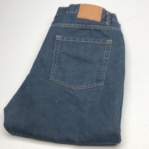 LIKE NEW MENS BLUENOTES DENIM DYLAN STRAIGHT JEANS 36x30 VINTAGE BLUENOT… - Picture 1 of 12